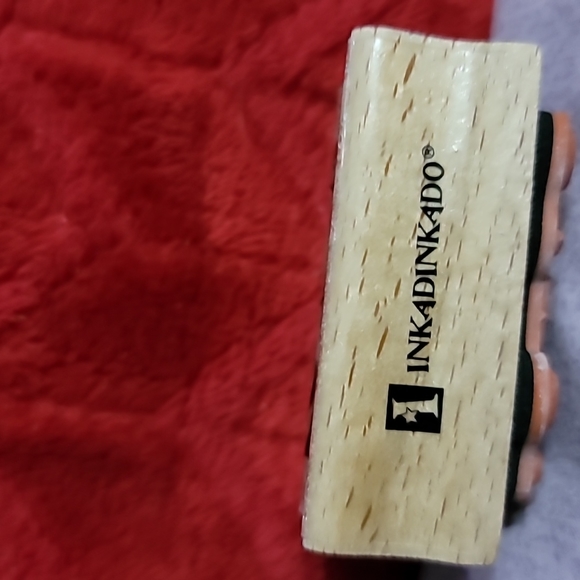 Just For You Phrase Wooden Rubber Stamp - Picture 3 of 4